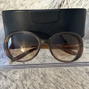Barton Perreira Cherie Oval Shape Sunglasses‎ Tortiose Shell Frames Only W/ Case